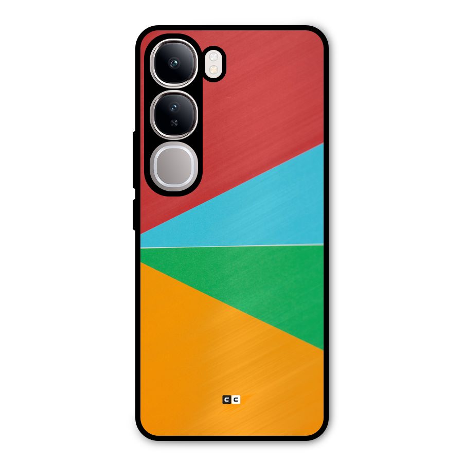 Summer Abstract Metal Back Case for Vivo Y300