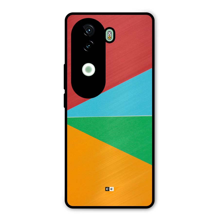 Summer Abstract Metal Back Case for iQOO Z9s