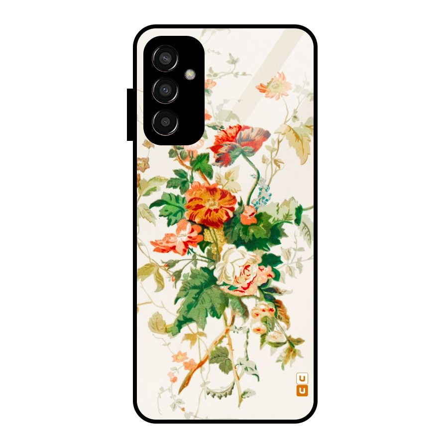 Summer Floral Glass Back Case for Galaxy F13