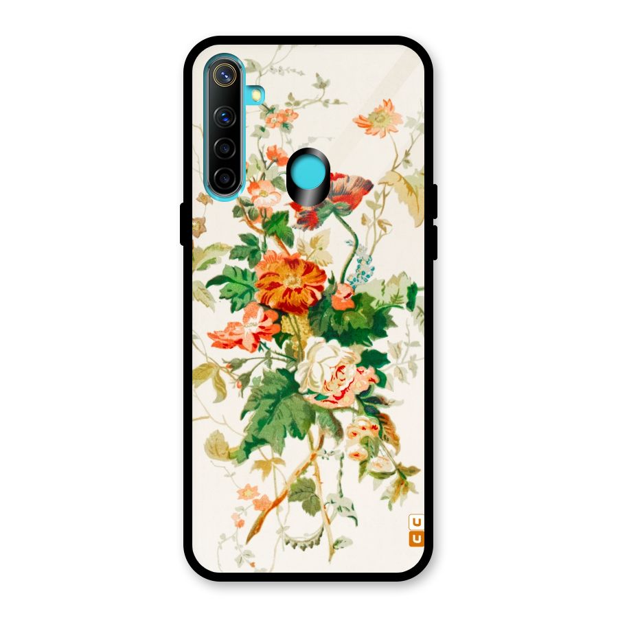 Summer Floral Glass Back Case for Realme Narzo 10