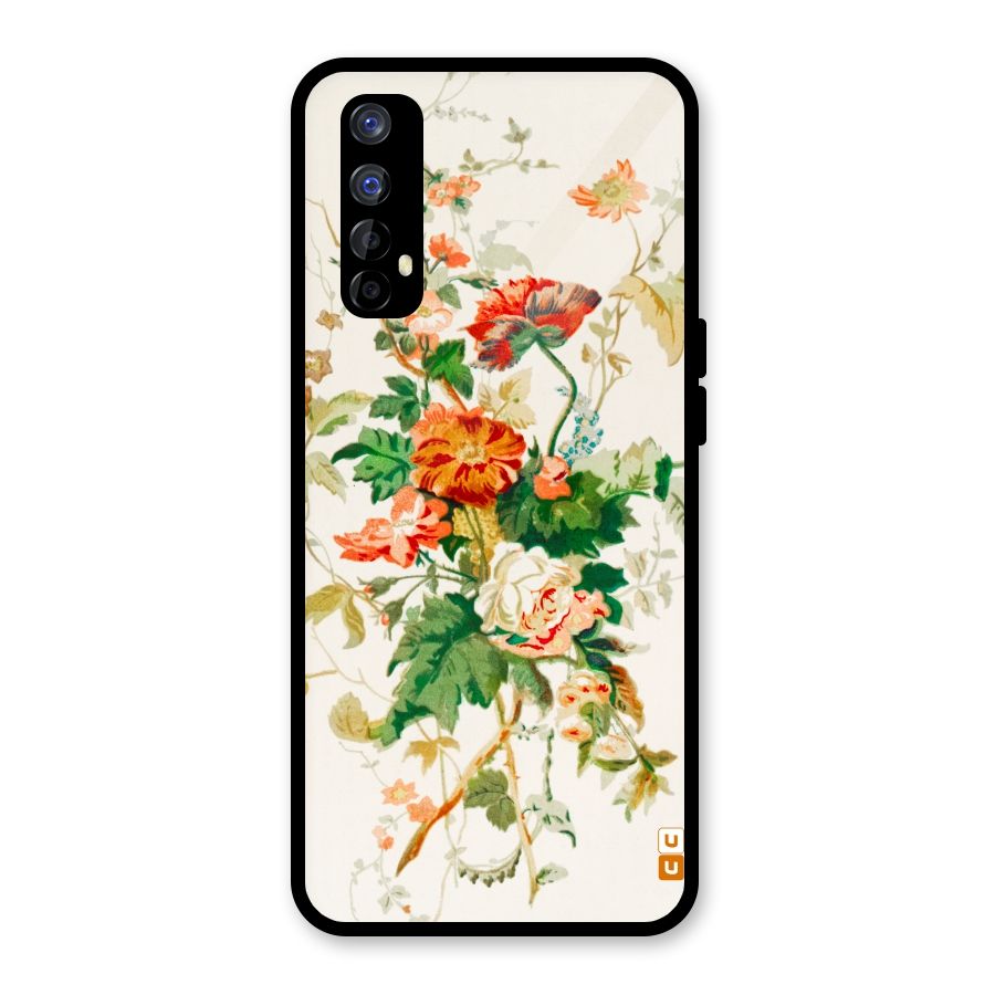 Summer Floral Glass Back Case for Realme Narzo 20 Pro