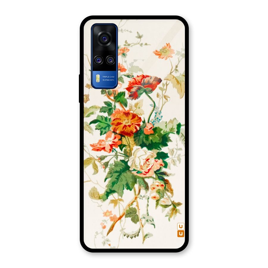Summer Floral Glass Back Case for Vivo Y31