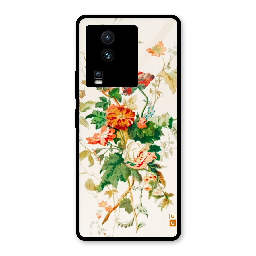 Summer Floral Glass Back Case for Vivo iQOO Neo 7