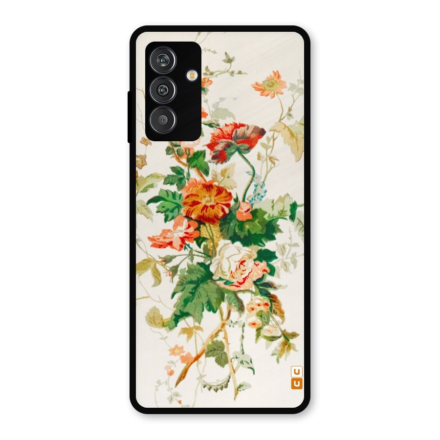 Summer Floral Metal Back Case for Galaxy F13