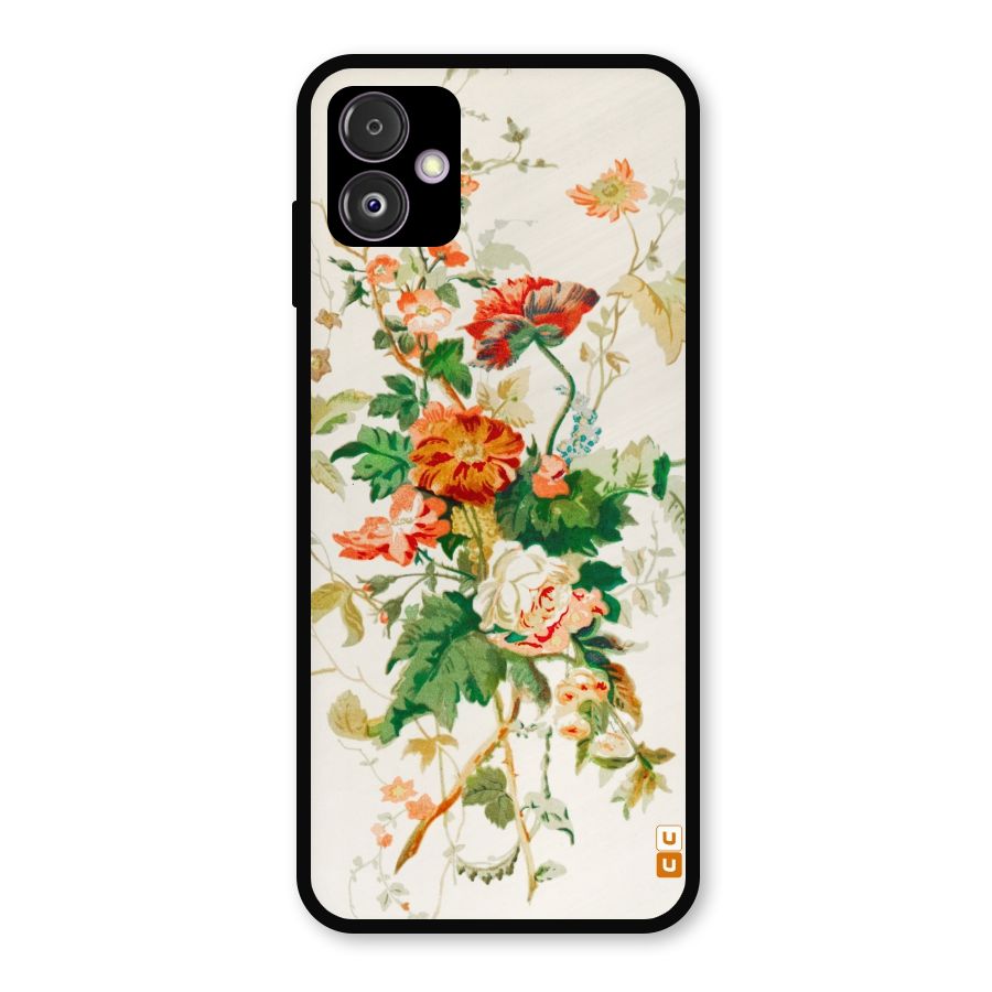 Summer Floral Metal Back Case for Galaxy F14