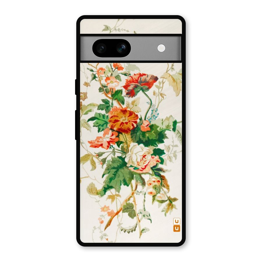Summer Floral Metal Back Case for Google Pixel 7a