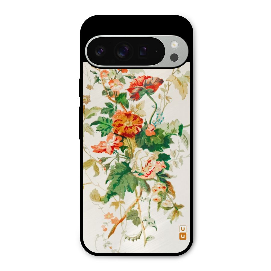 Summer Floral Metal Back Case for Google Pixel 9 Pro XL