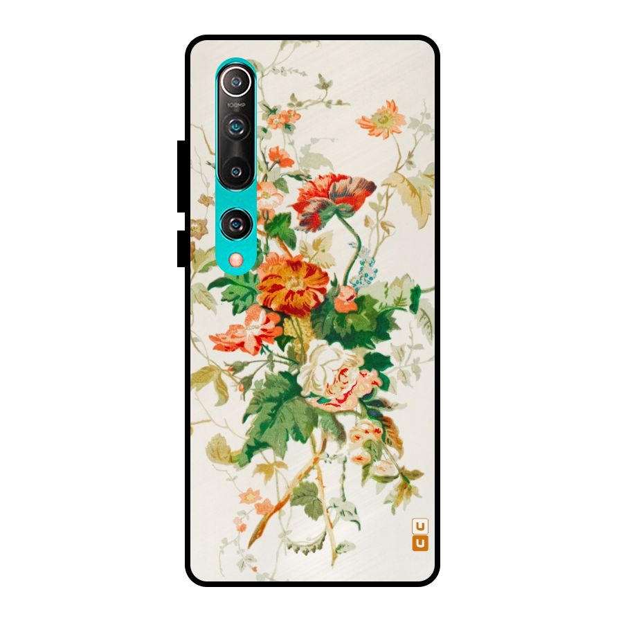 Summer Floral Metal Back Case for Mi 10