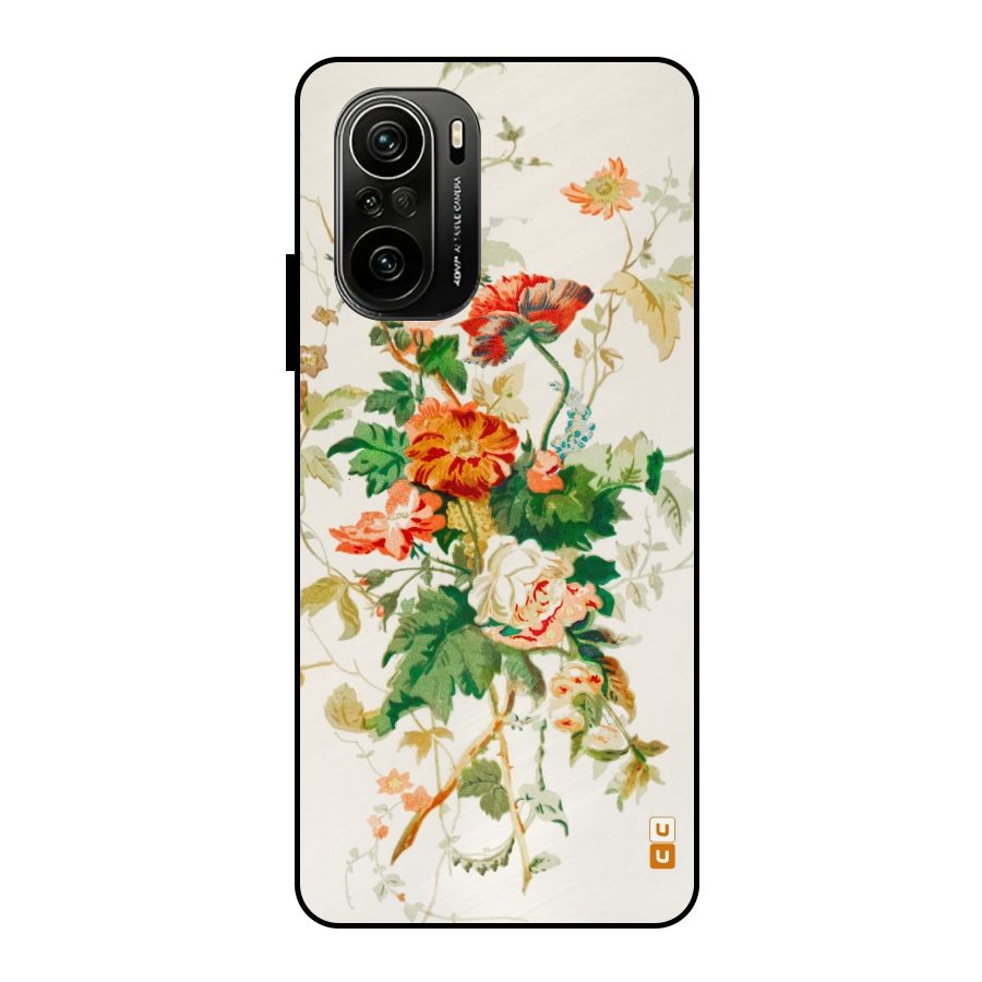 Summer Floral Metal Back Case for Mi 11x