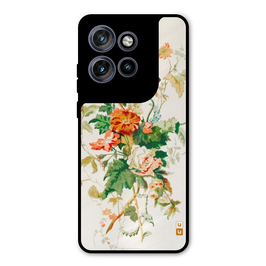 Summer Floral Metal Back Case for Motorola Edge 50 Neo