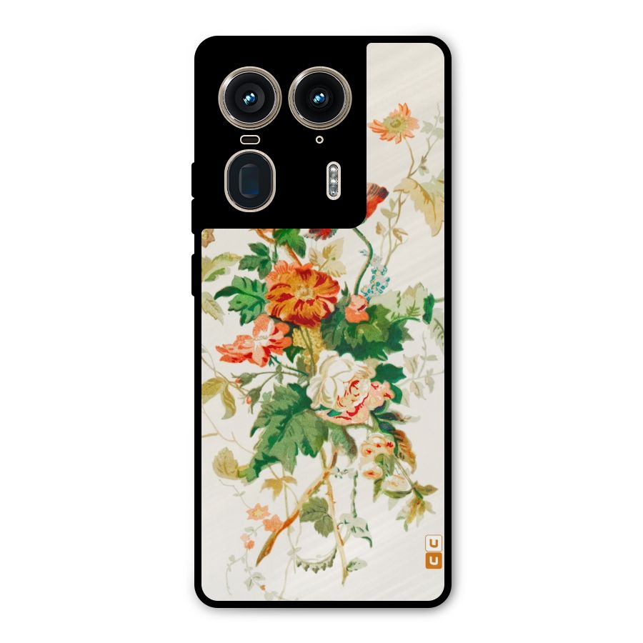 Summer Floral Metal Back Case for Motorola Edge 50 Ultra