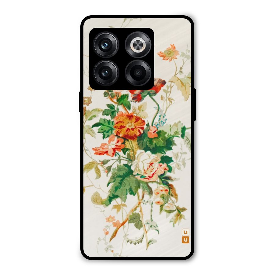 Summer Floral Metal Back Case for OnePlus 10T