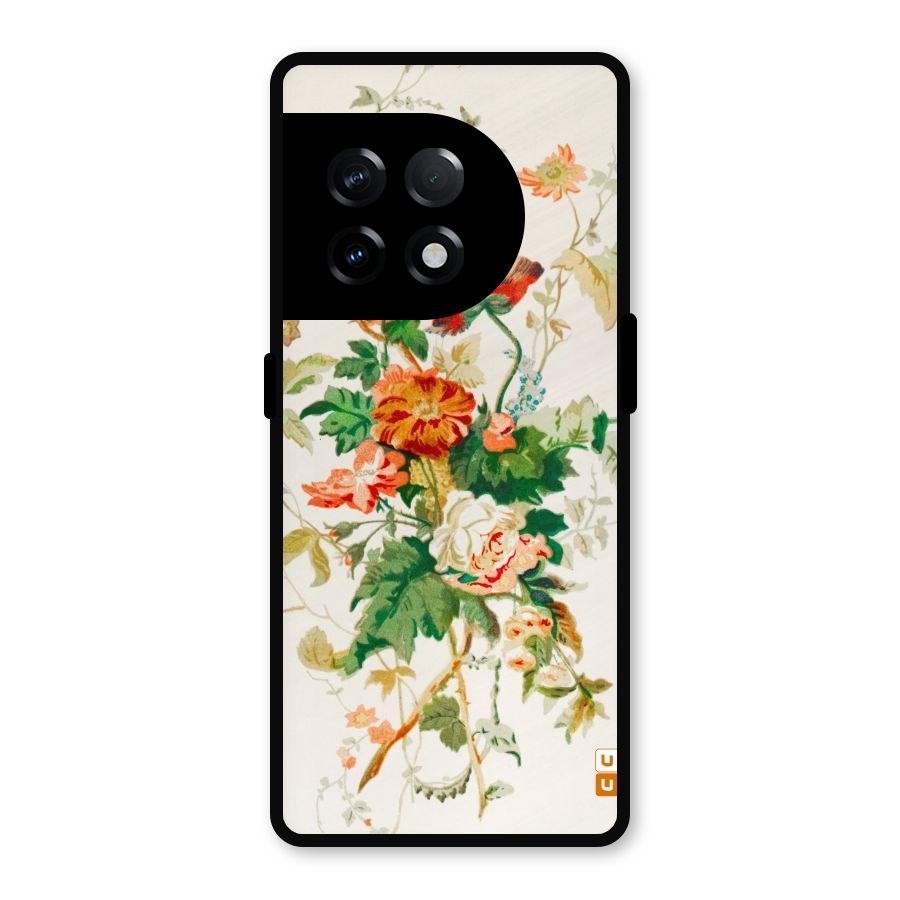 Summer Floral Metal Back Case for OnePlus 11R