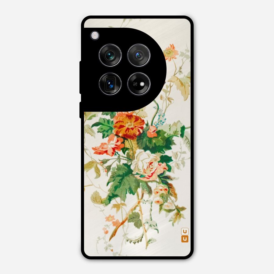 Summer Floral Metal Back Case for OnePlus 12