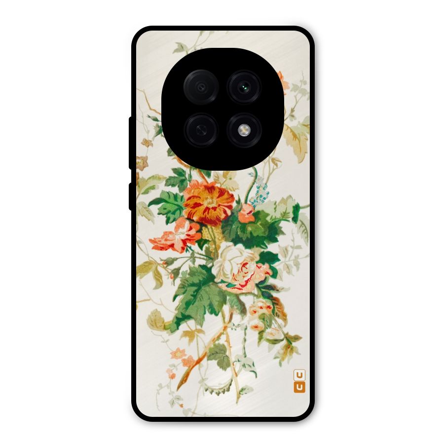 Summer Floral Metal Back Case for Oppo F29 Pro