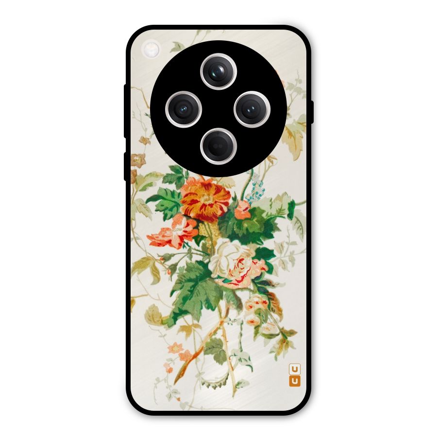 Summer Floral Metal Back Case for Oppo Find X8