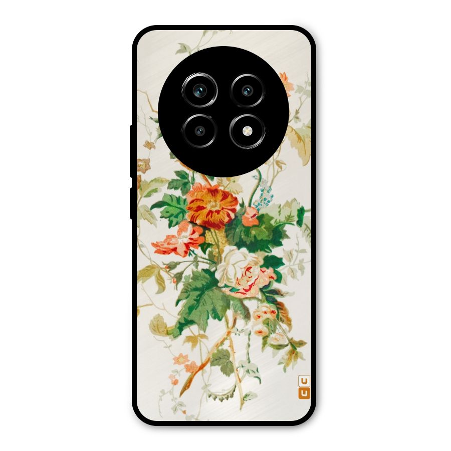 Summer Floral Metal Back Case for Realme 13 Pro