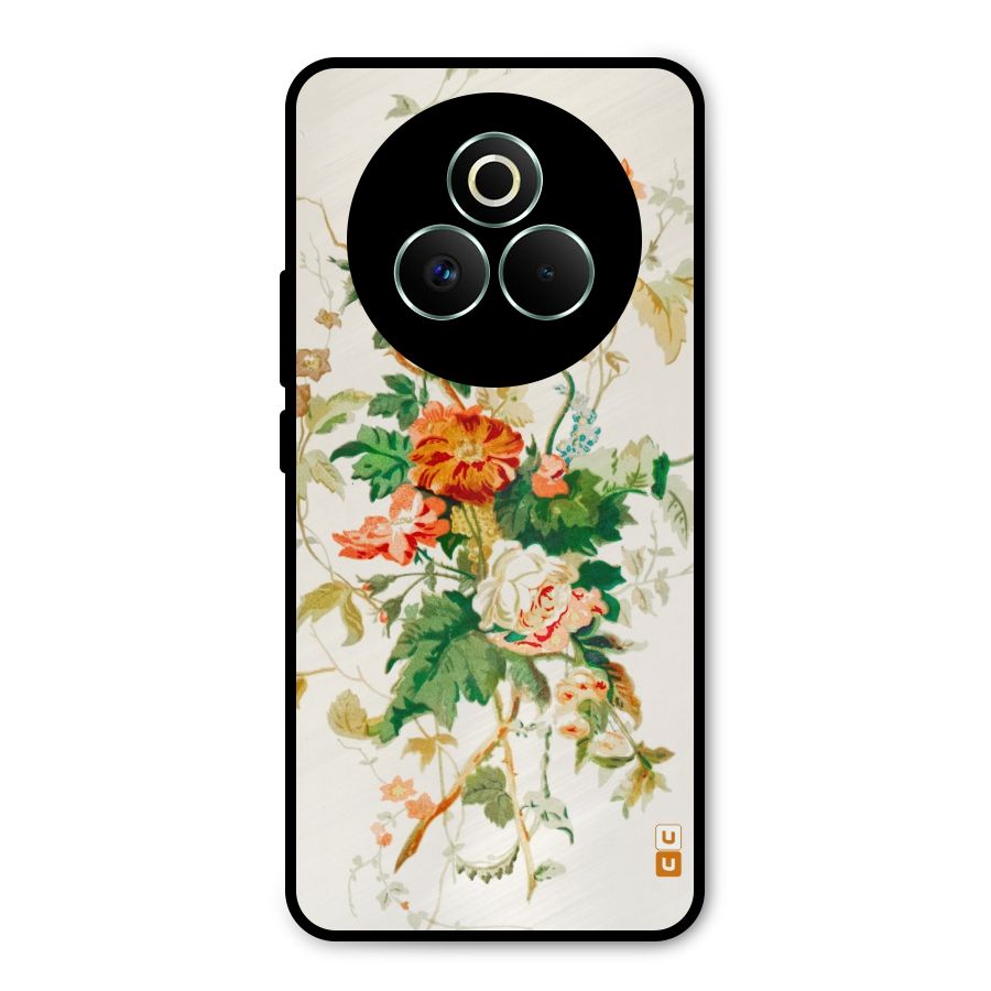 Summer Floral Metal Back Case for Realme P3 Pro