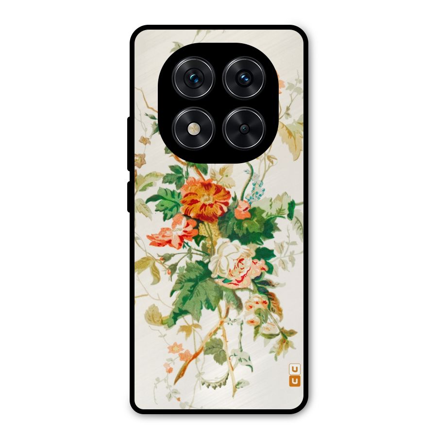 Summer Floral Metal Back Case for Redmi Note 14 Pro 5G
