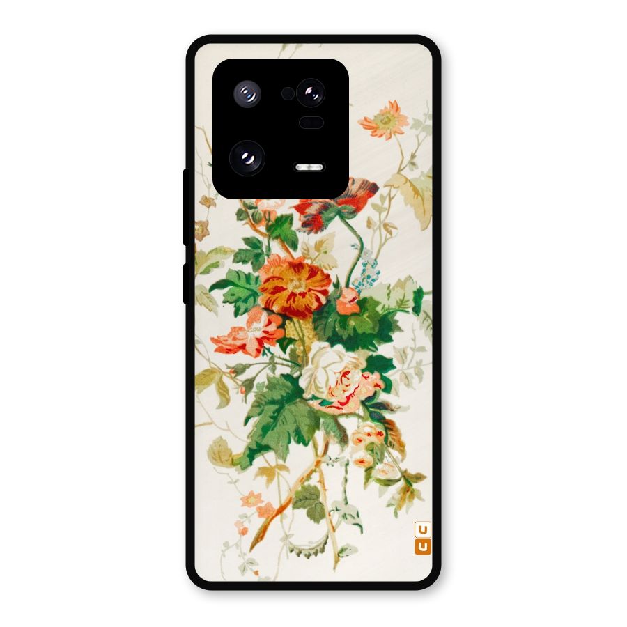 Summer Floral Metal Back Case for Xiaomi 13 Pro