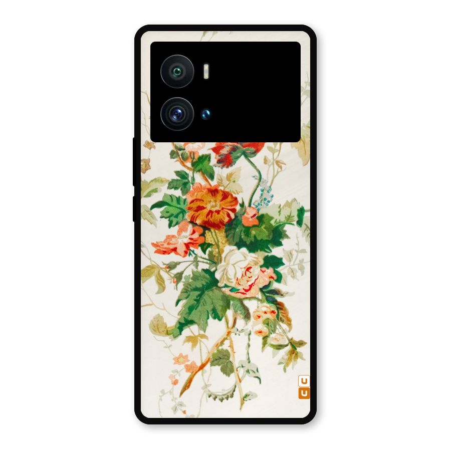 Summer Floral Metal Back Case for iQOO 9 Pro