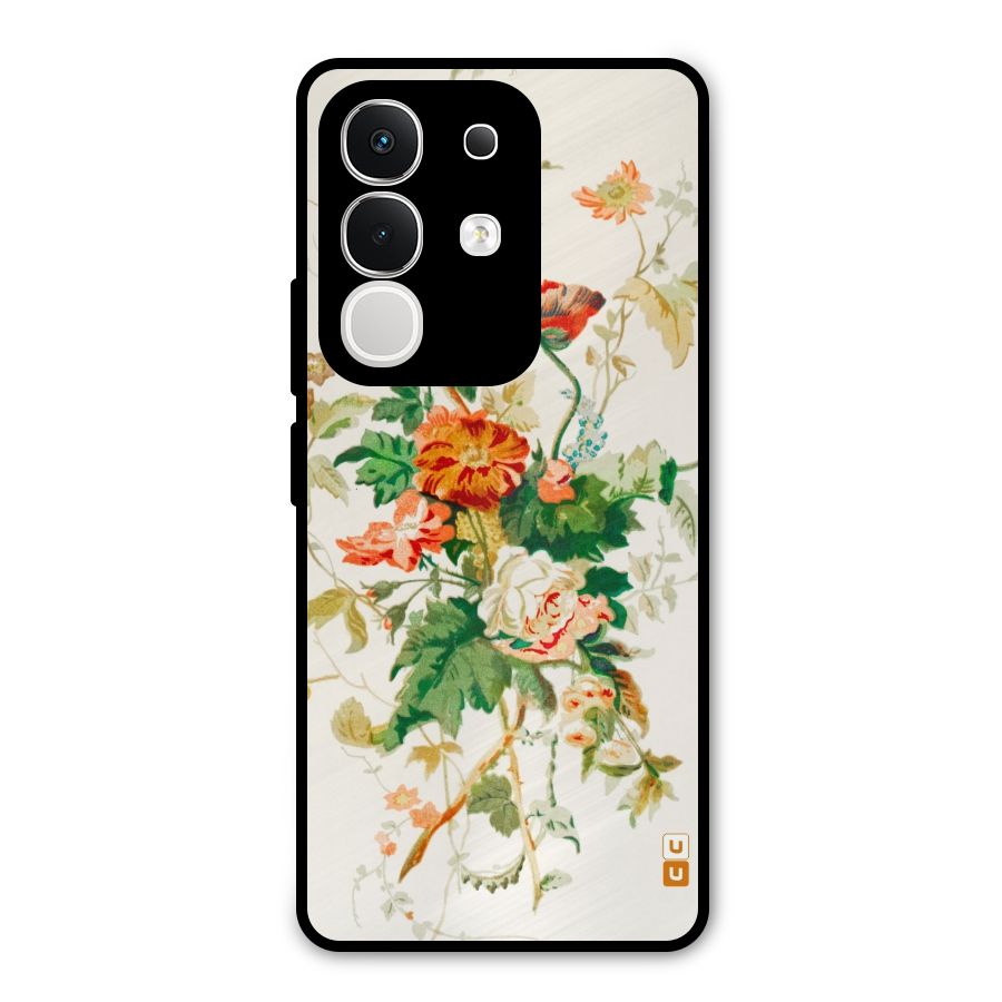 Summer Floral Metal Back Case for iQOO Z10x