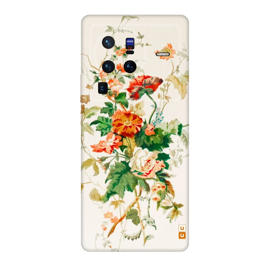 Summer Floral Original Polycarbonate Back Case for Vivo X80