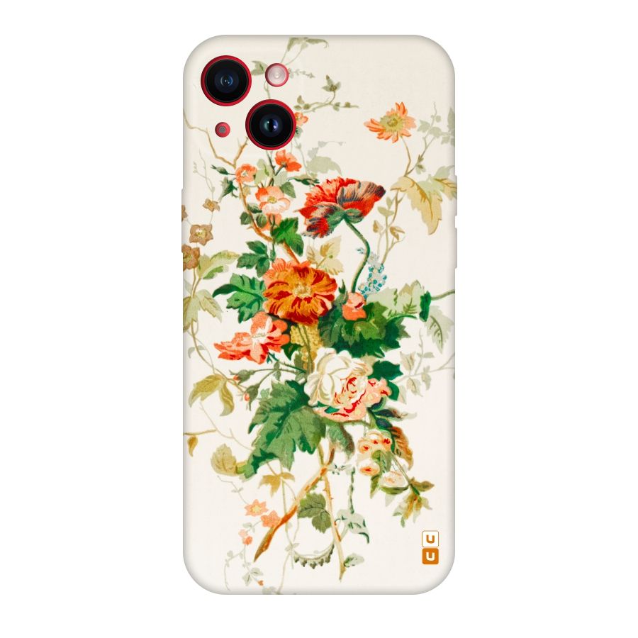Summer Floral Original Polycarbonate Back Case for iPhone 14 Plus