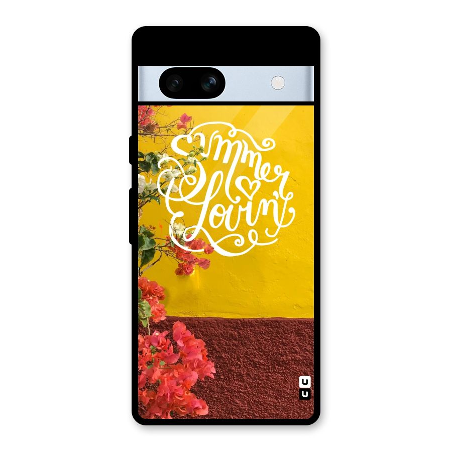 Summer Lovin Glass Back Case for Google Pixel 7a