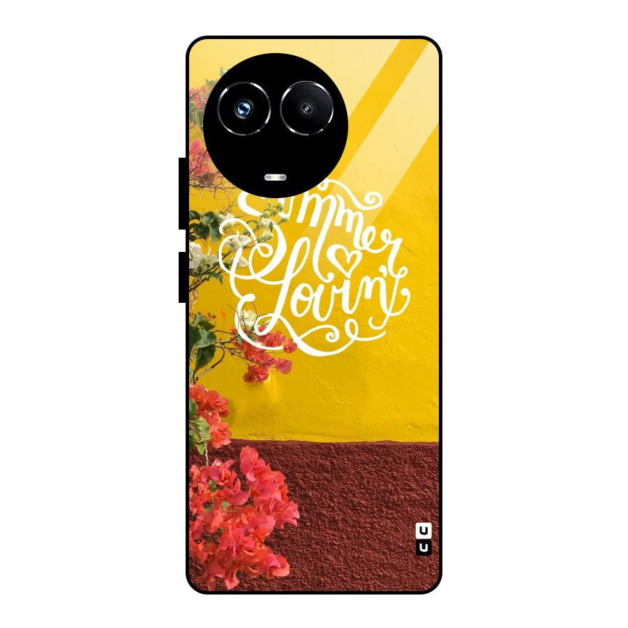 Summer Lovin Glass Back Case for Realme 11X