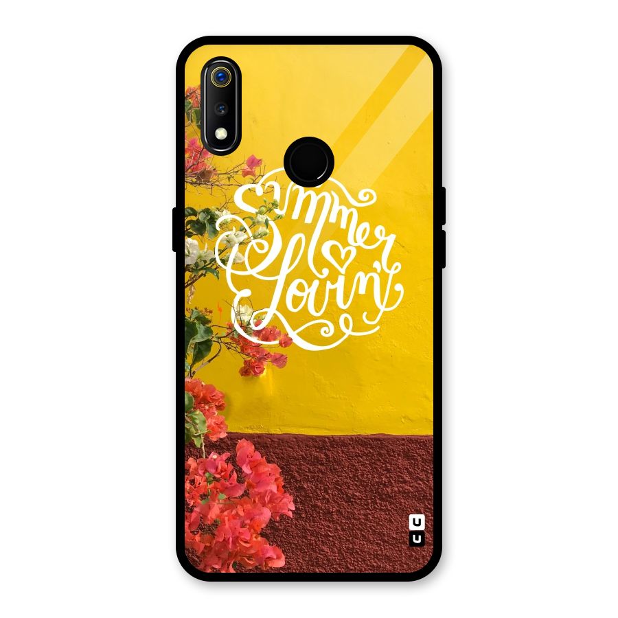 Summer Lovin Glass Back Case for Realme 3i