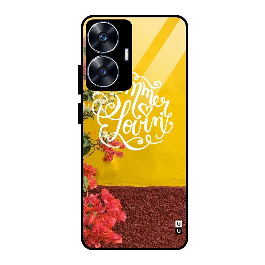 Summer Lovin Glass Back Case for Realme Narzo N55
