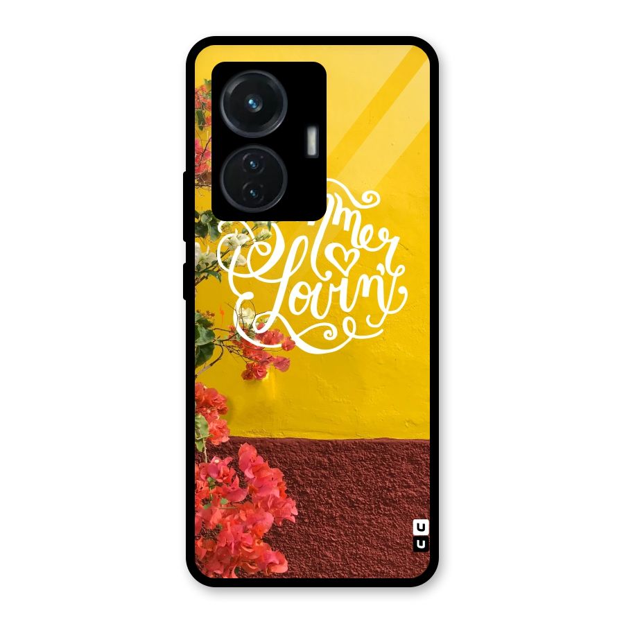 Summer Lovin Glass Back Case for Vivo T1 44W