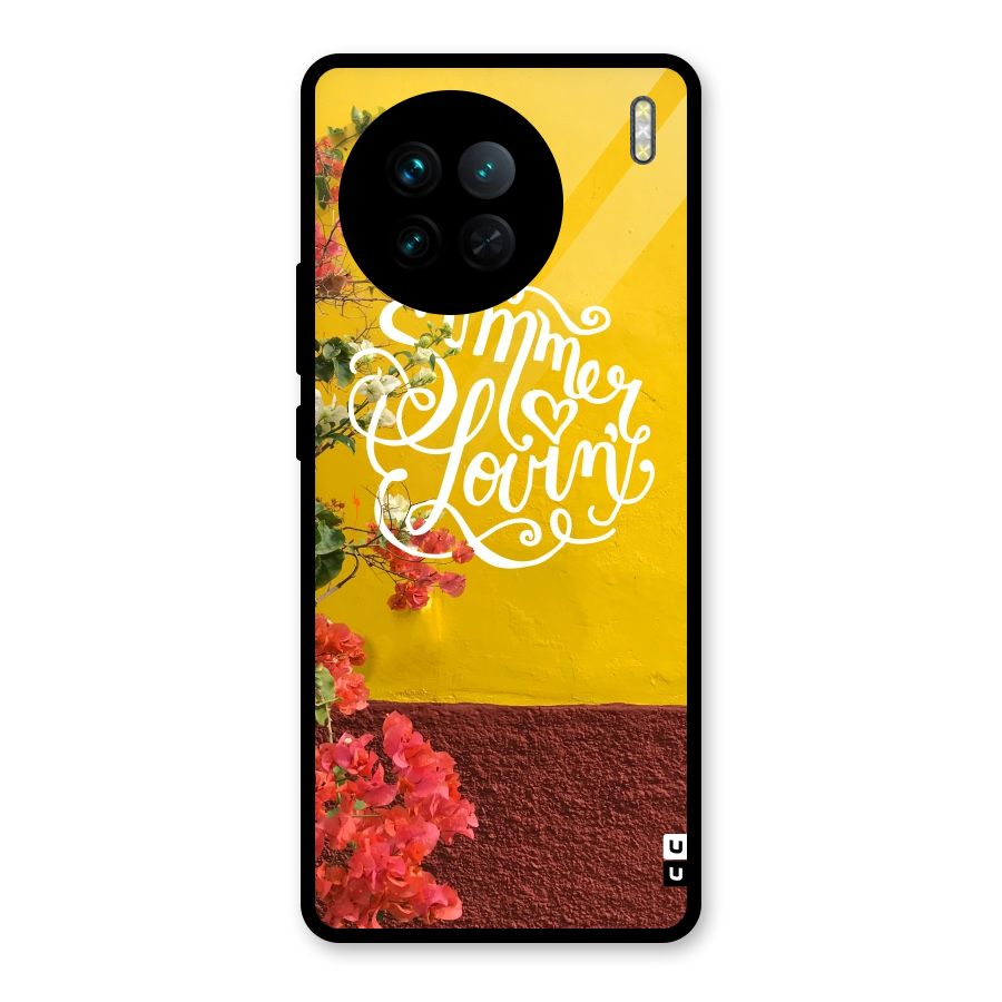 Summer Lovin Glass Back Case for Vivo X90