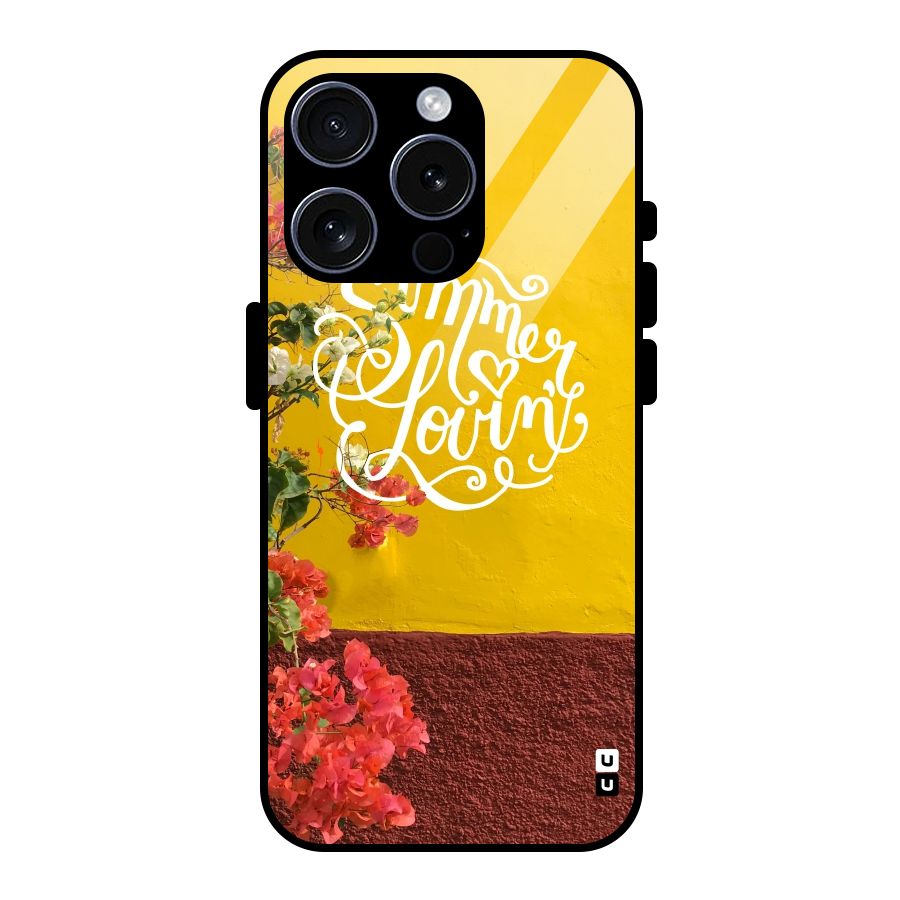 Summer Lovin Glass Back Case for iPhone 15 Pro