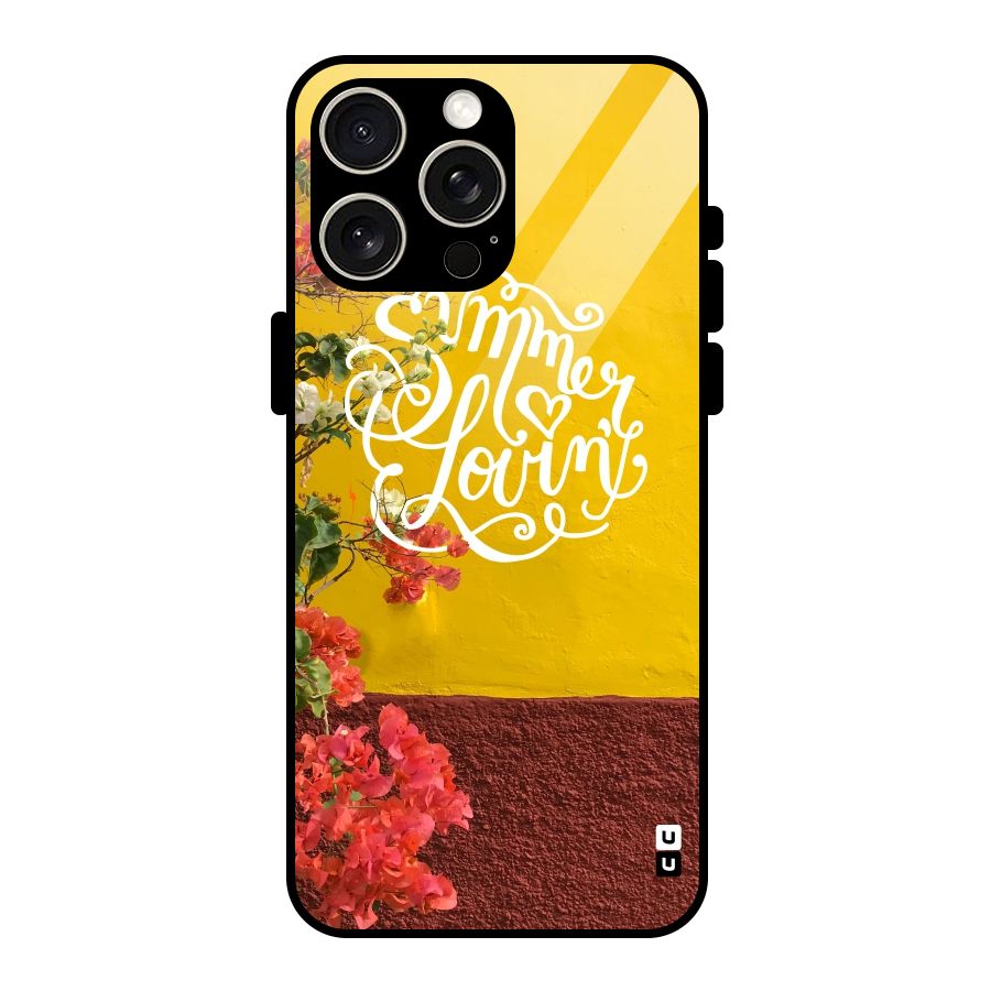 Summer Lovin Glass Back Case for iPhone 15 Pro Max