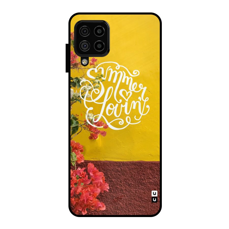 Summer Lovin Metal Back Case for Galaxy A22 4G