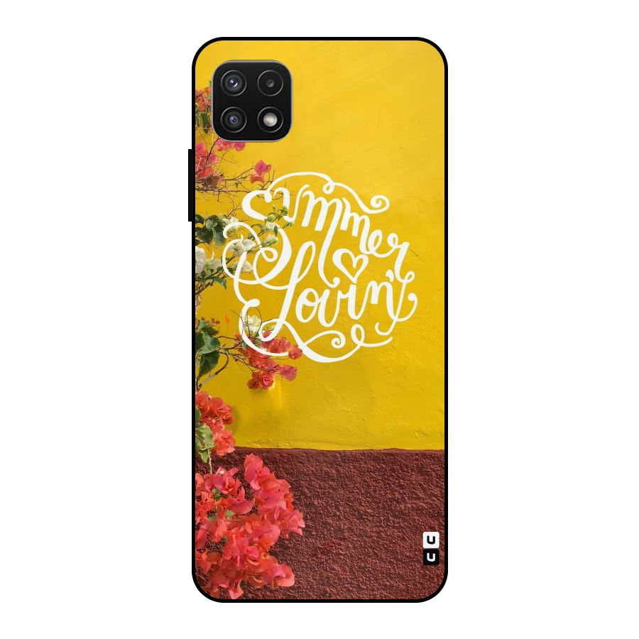 Summer Lovin Metal Back Case for Galaxy A22 5G