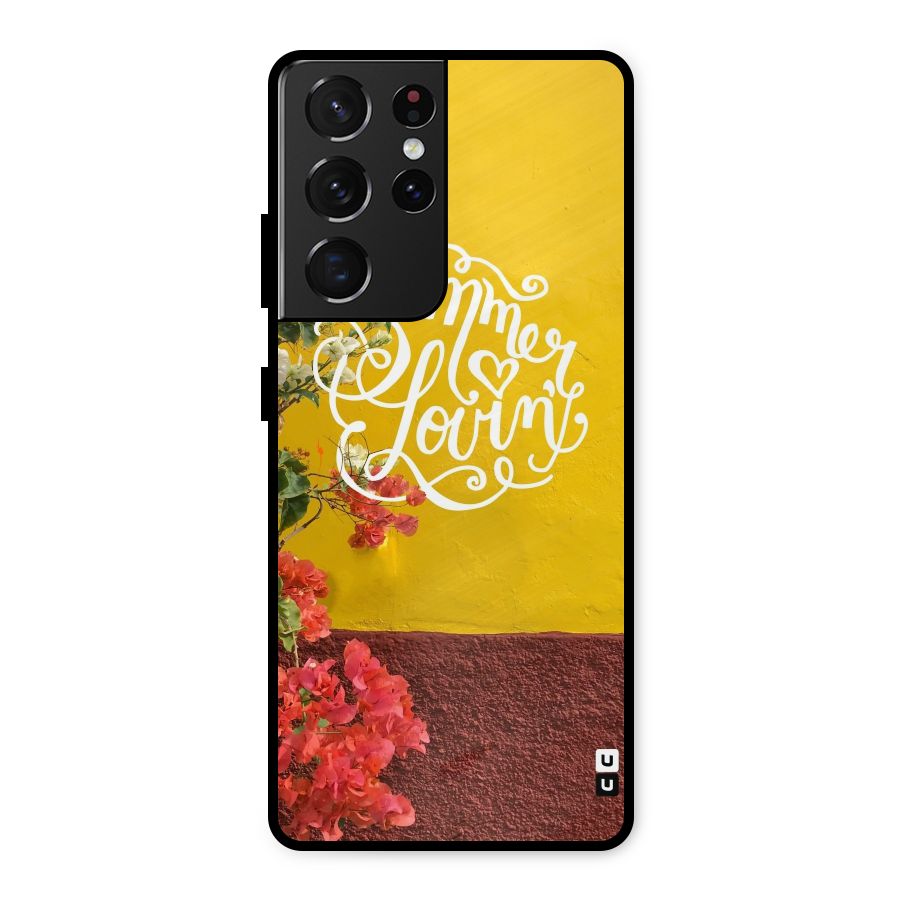 Summer Lovin Metal Back Case for Galaxy S21 Ultra 5G