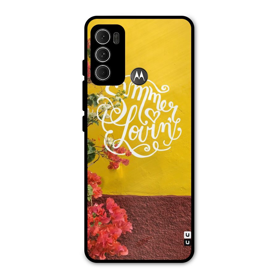 Summer Lovin Metal Back Case for Moto G60