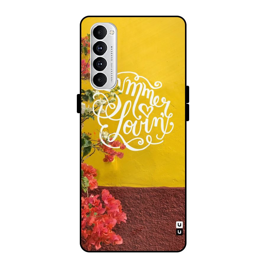 Summer Lovin Metal Back Case for Oppo Reno4 Pro