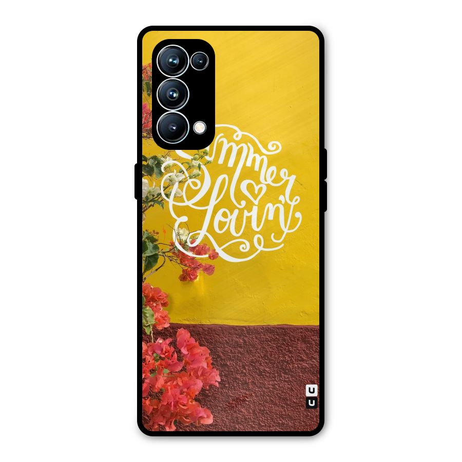 Summer Lovin Metal Back Case for Oppo Reno5 Pro 5G