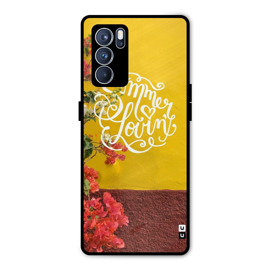Summer Lovin Metal Back Case for Oppo Reno6 Pro 5G