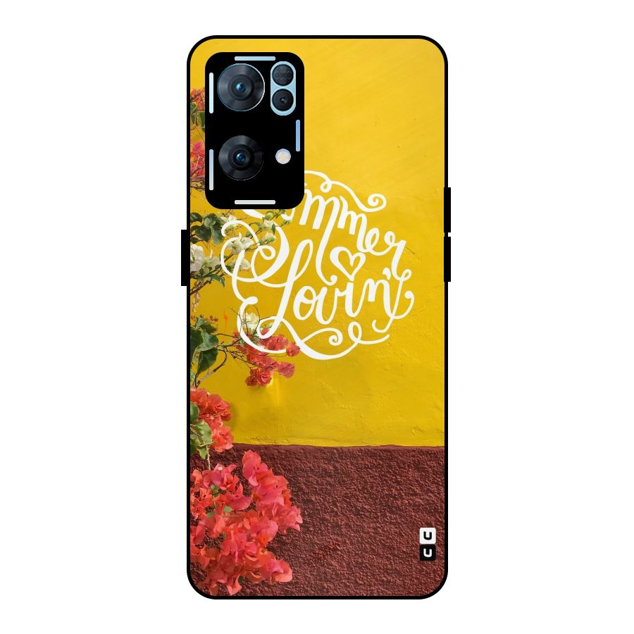 Summer Lovin Metal Back Case for Oppo Reno7 Pro 5G