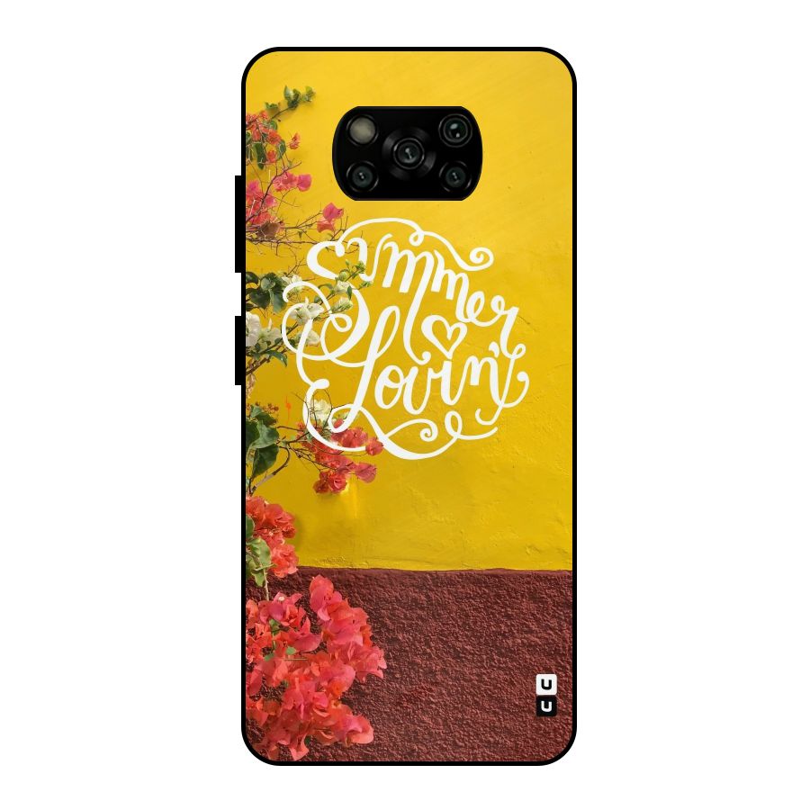 Summer Lovin Metal Back Case for Poco X3