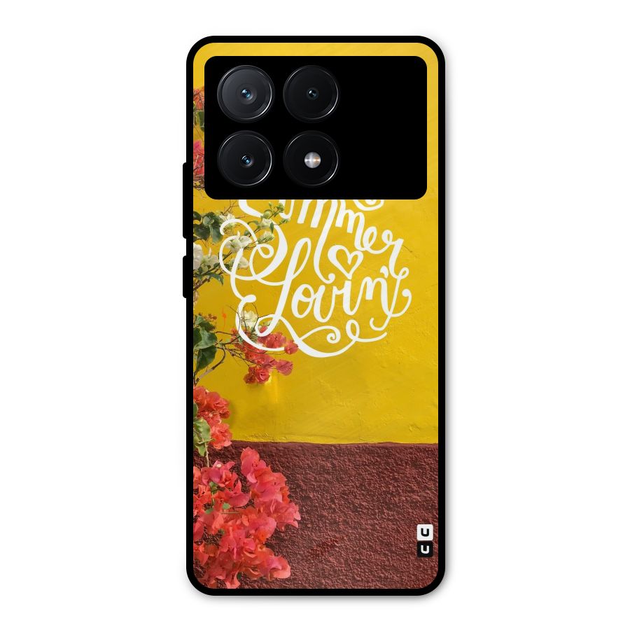 Summer Lovin Metal Back Case for Poco X6 Pro