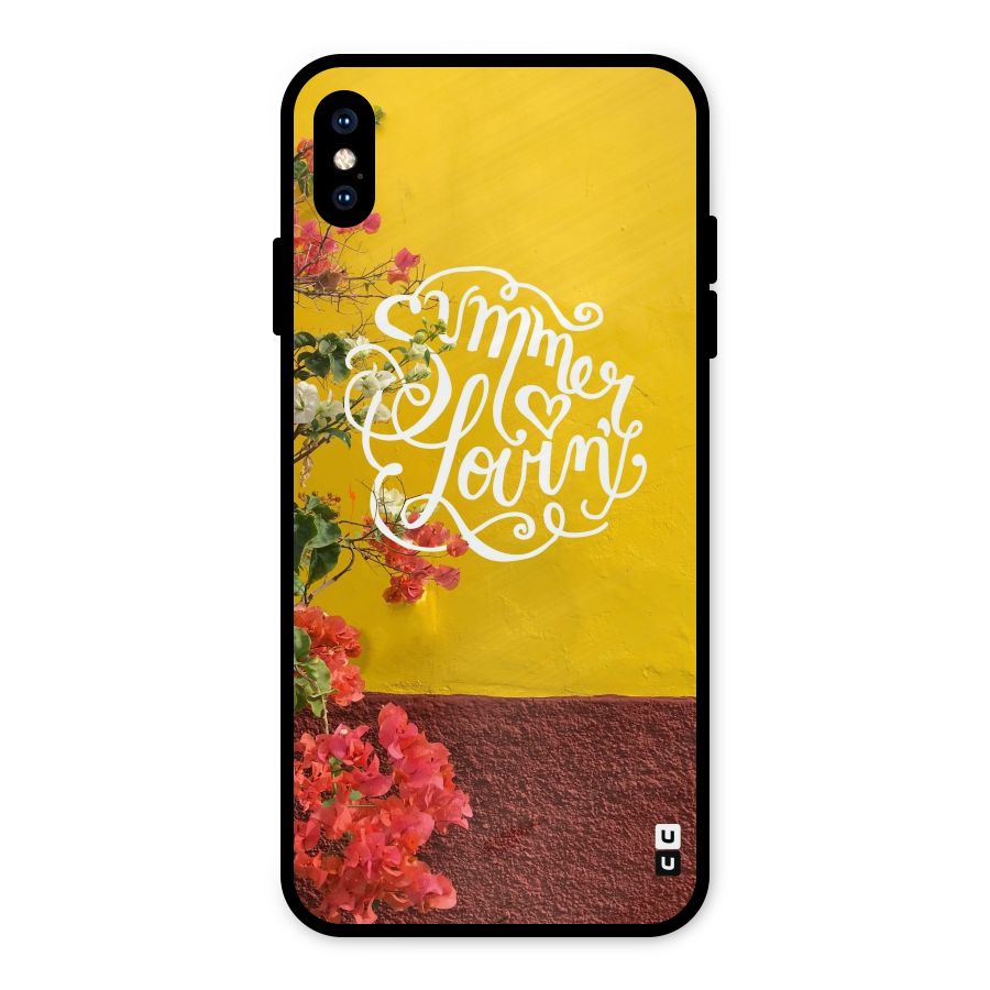 Summer Lovin Metal Back Case for iPhone XS Max