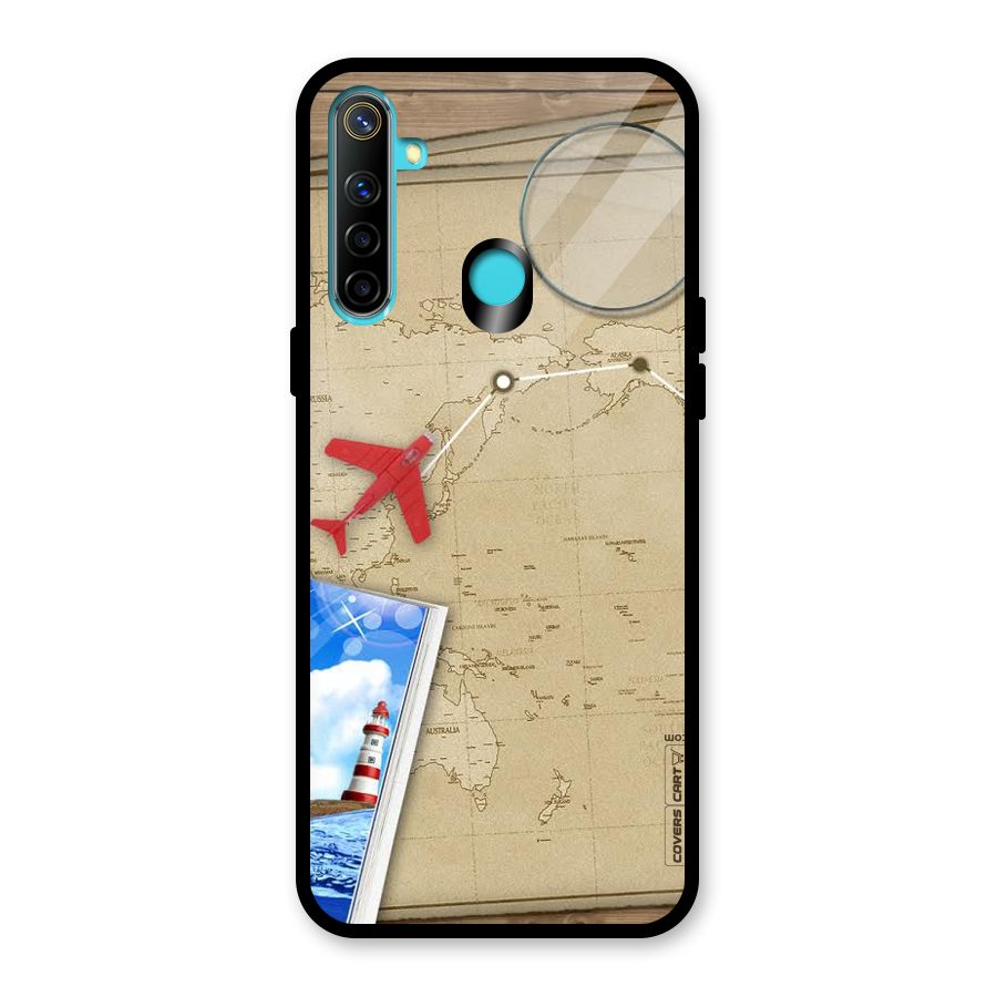 Summer Travel Glass Back Case for Realme Narzo 10