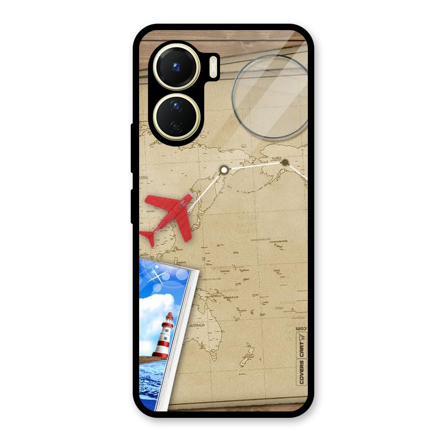 Summer Travel Glass Back Case for Vivo Y56