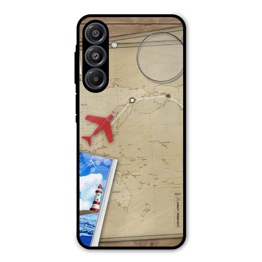 Summer Travel Metal Back Case for Galaxy A16 5G